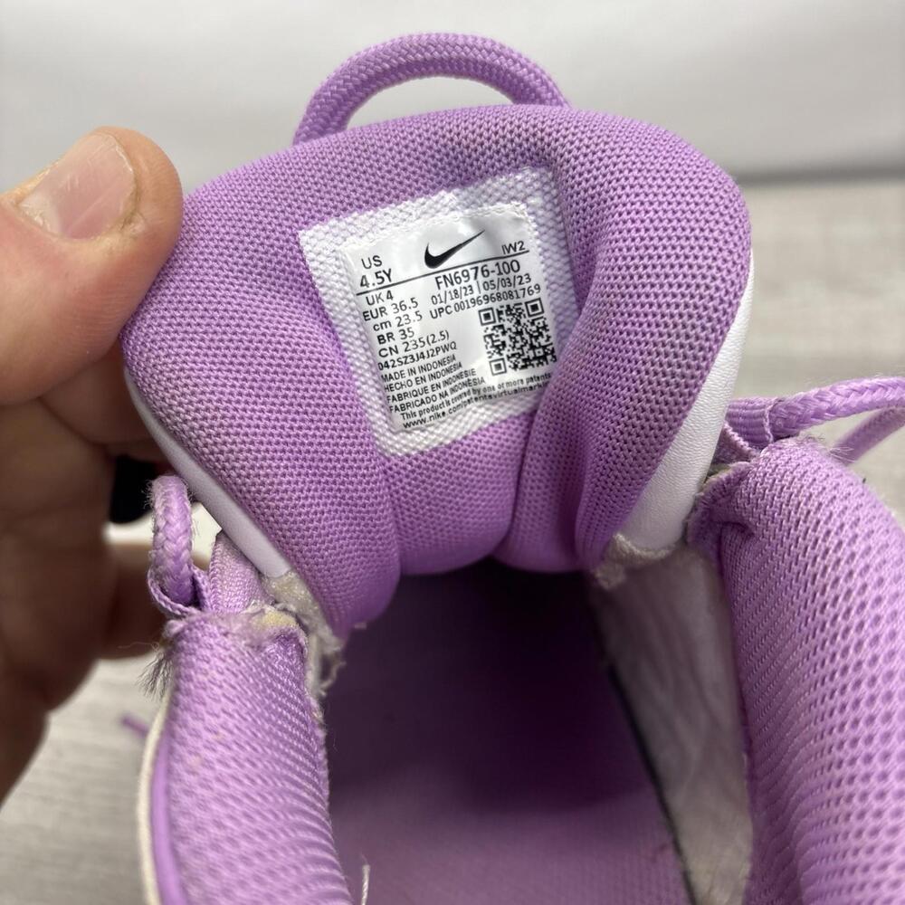 Nike Air More Uptempo Shoes Size 4.5 Y White Purple FN6976-100 Retro Sneaker - Picture 13 of 15